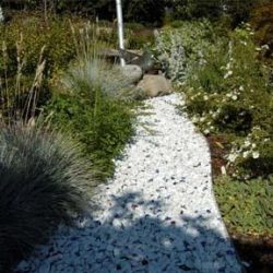 9/11 Memorial garden path detail.